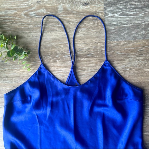 Victoria’s Secret Luxe Blue Slip Dress Lingerie - Picture 2 of 4